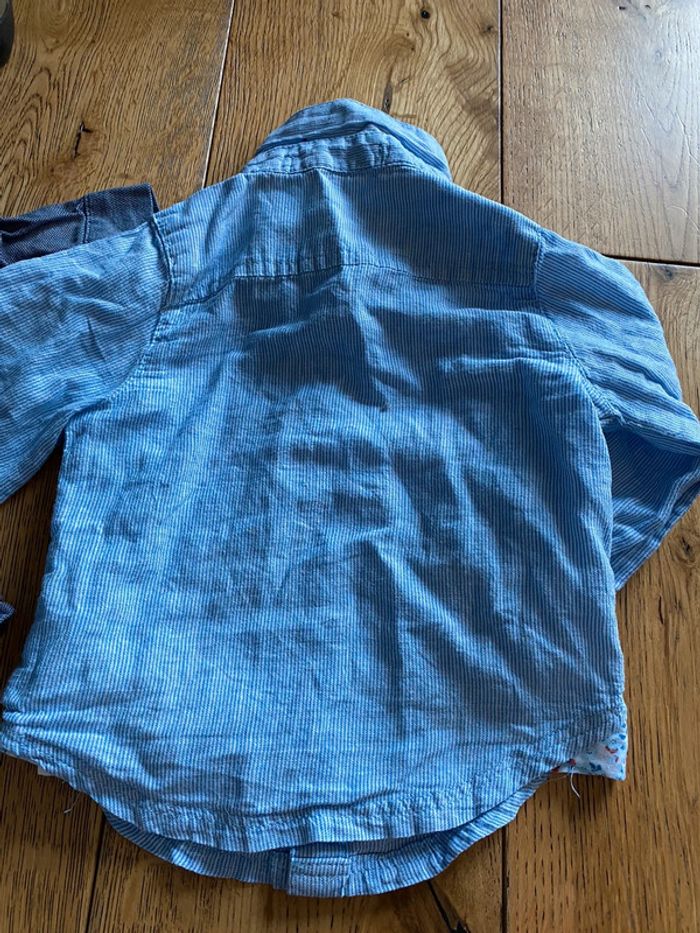 Lotde 2 chemises tres bon etat 6 mois tape à l’œil / orchestra - photo numéro 7