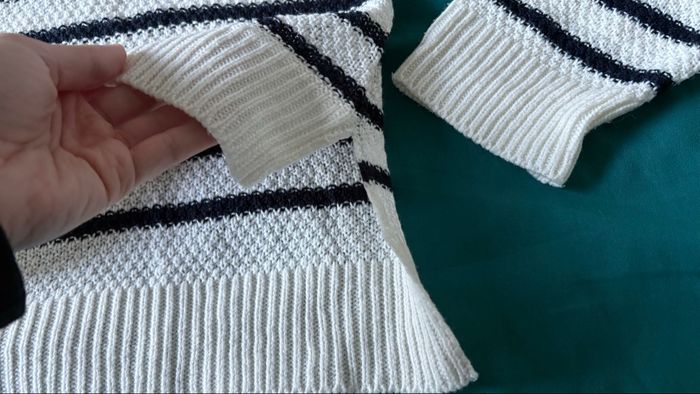 Pull à capuche rayé BKLN S Femme - photo numéro 4