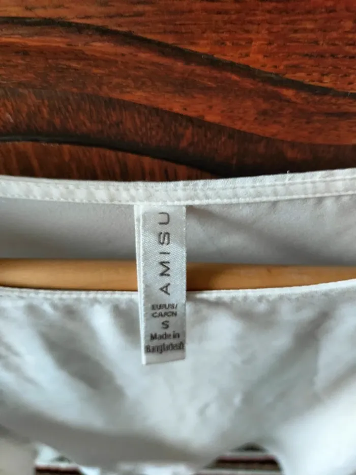 Bluse blanche manches chauve-souris - photo numéro 2