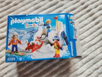 Playmobil 9283 – Bataille de boules de neige – set hiver complet avec boîte
