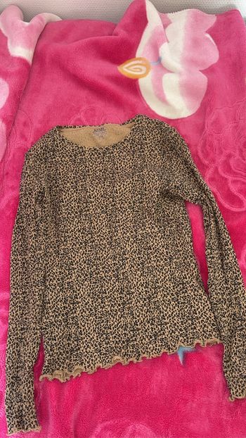 Pull fille leopart