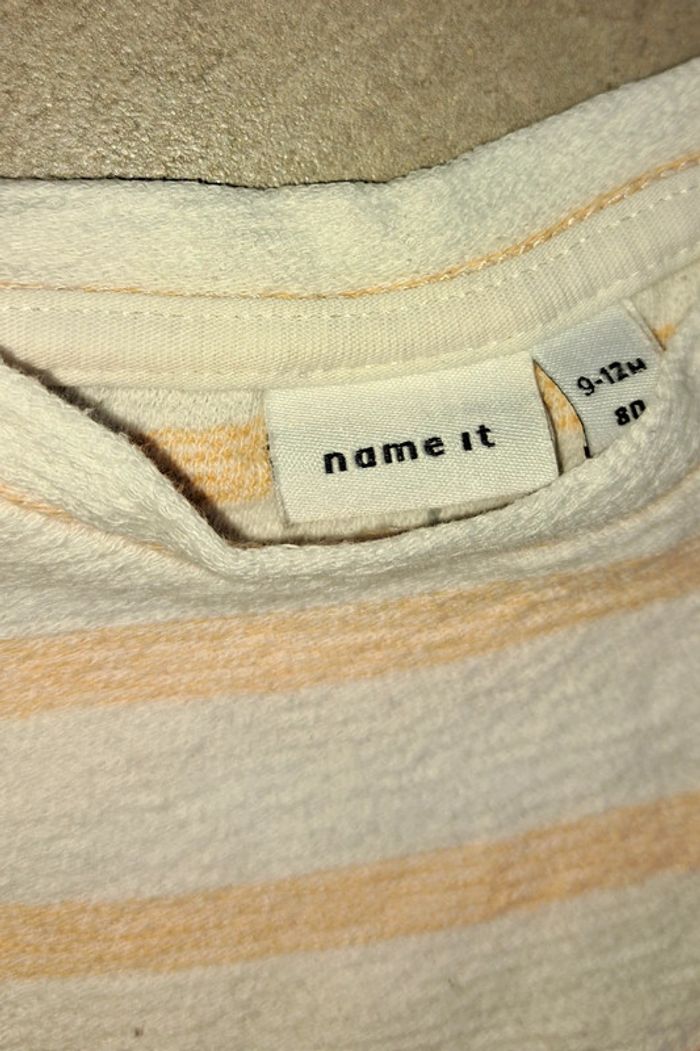 Ensemble Tee-shirt et short Name it 9 mois - photo numéro 5