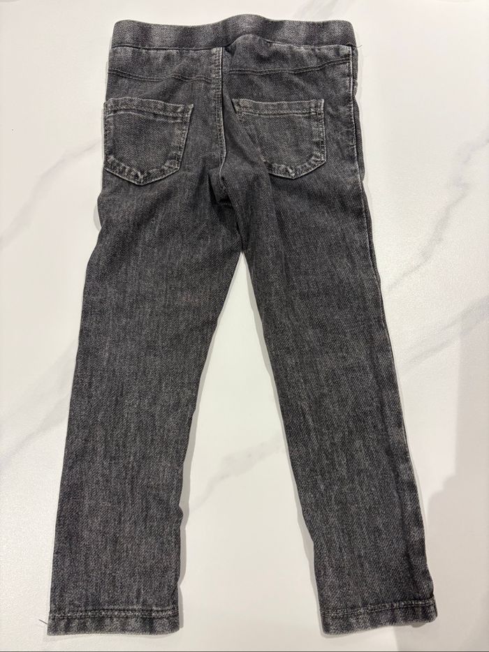Jegging noir délavé/gris 4 ans Kiabi fille - photo numéro 4