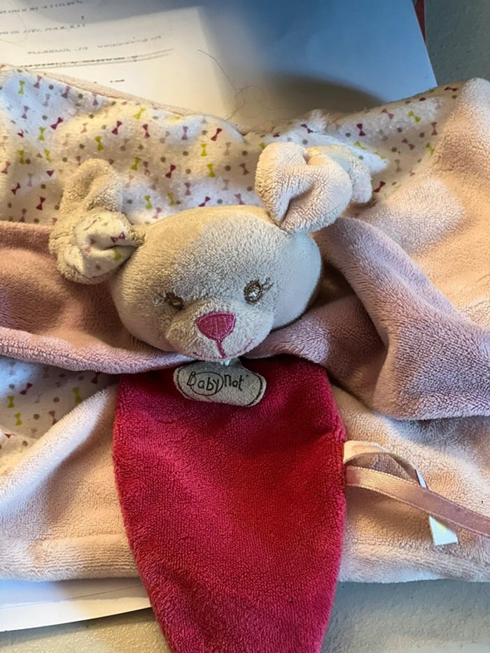 Doudou lapin plat baby nat