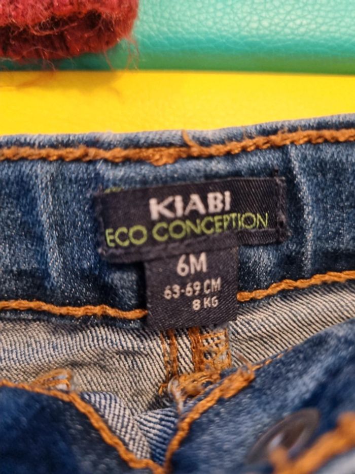Lot jeans + pull tunique robe 6 mois - photo numéro 3