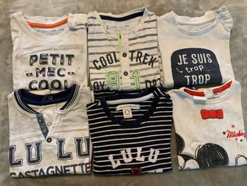 Lot tee-shirts manches longues 24 mois