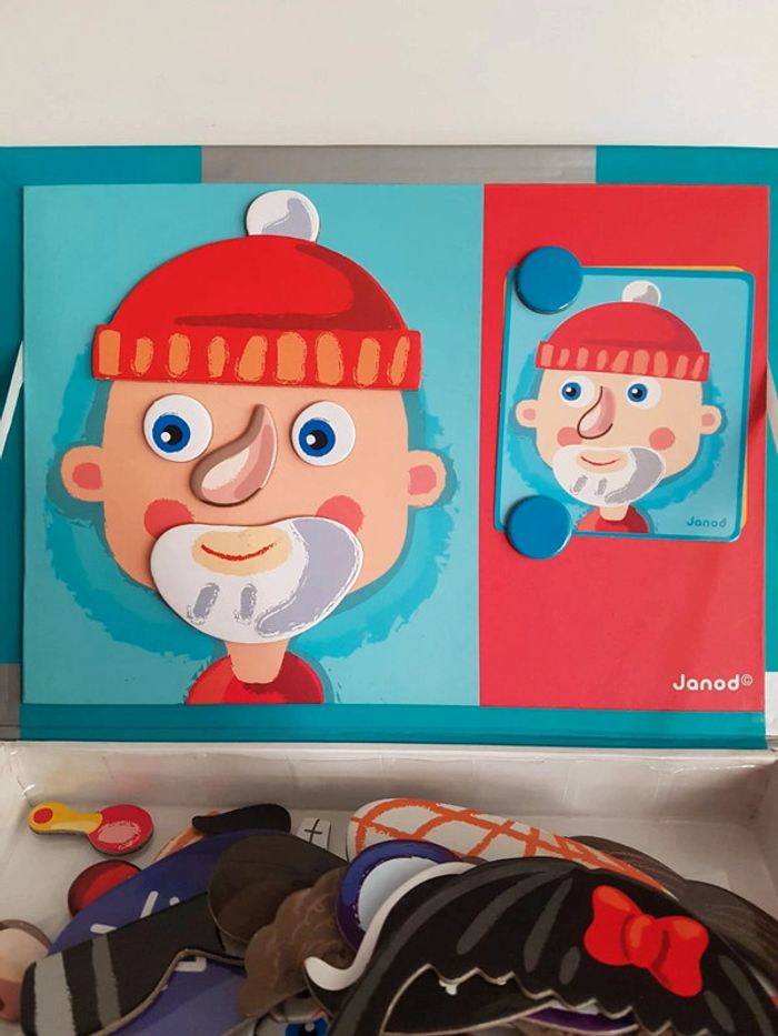 Janod Magnéti'book jeu magnétique visages - photo numéro 18