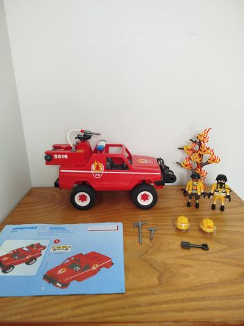 🔥 Camion de pompier Playmobil 5616 et accessoires 🔥