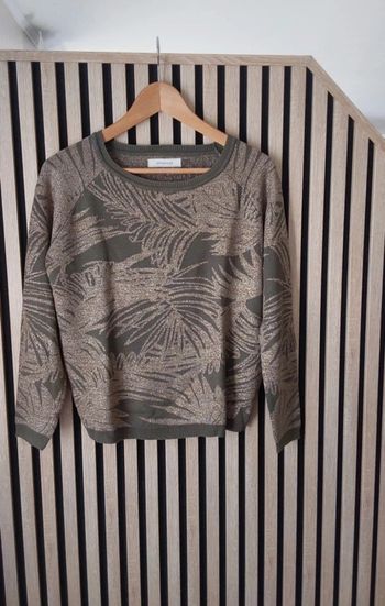 Pull kaki et doré doré Promod