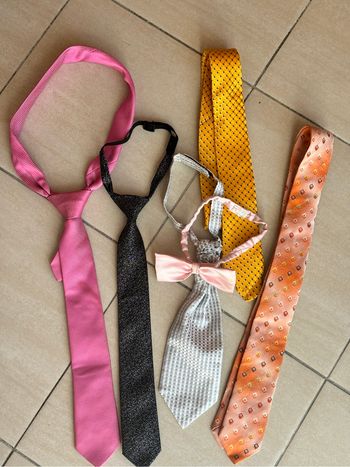 Lot cravate et noeud papillon