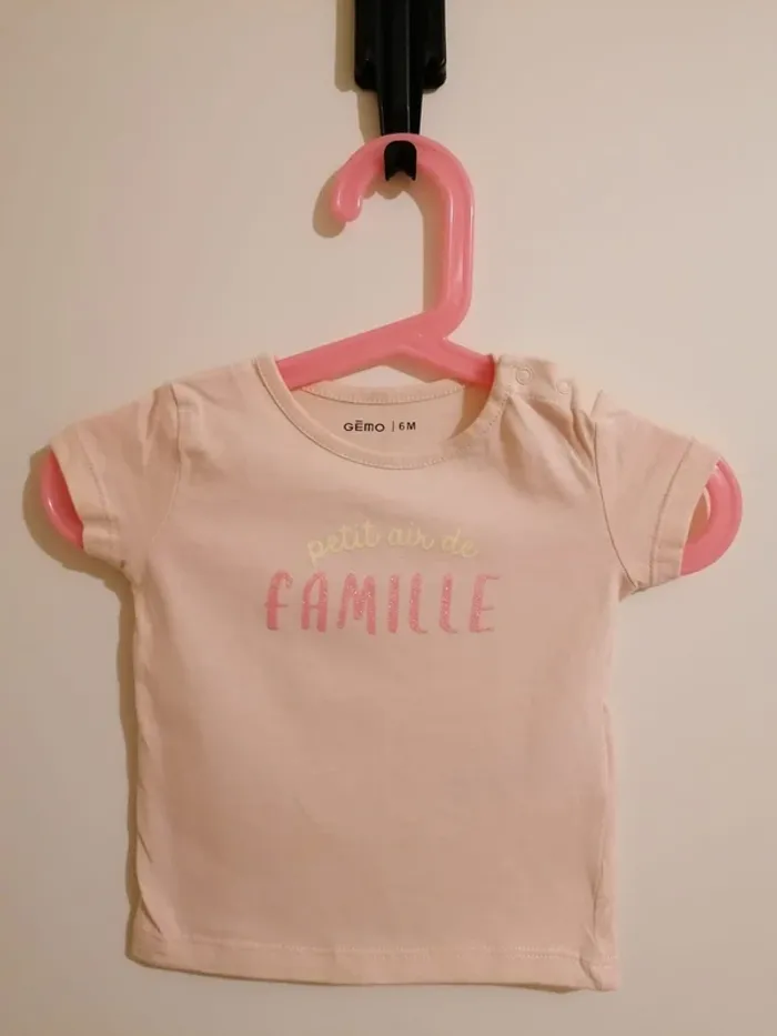 Lot Tee-Shirt fille été 6 mois Gémo - photo numéro 4