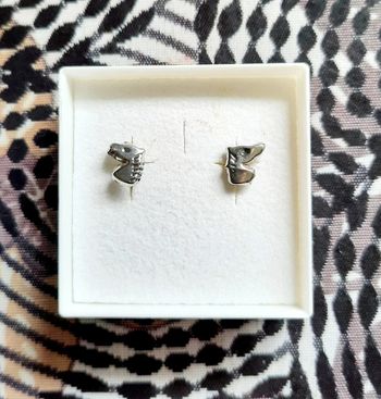 Boucles d'oreilles en argent chevaux à visse