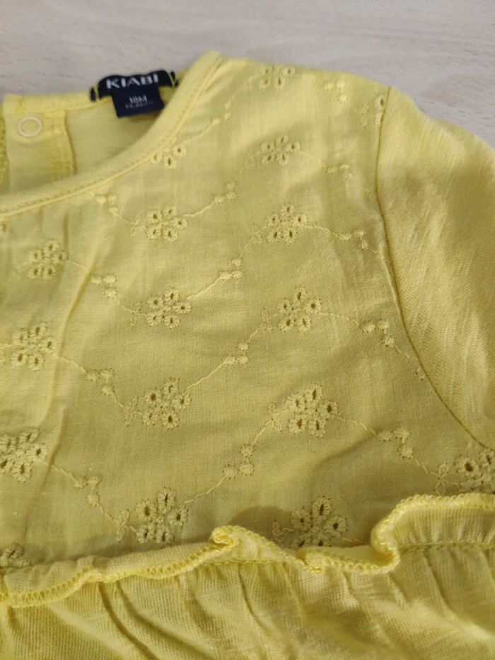 T shirt jaune Kiabi 18 mois - photo numéro 2