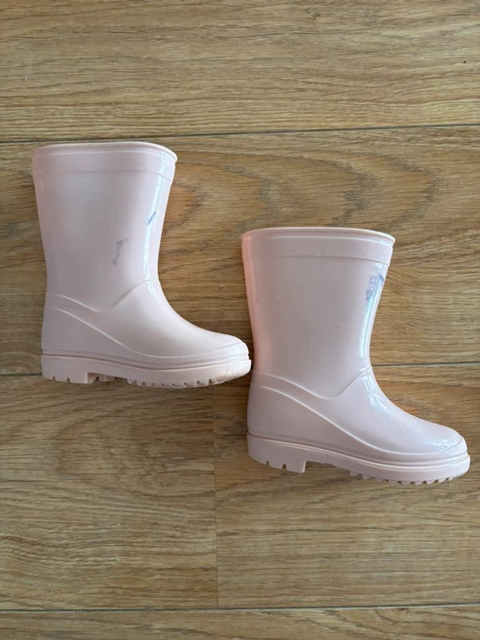 Bottes de pluie fille rose taille 22/23 - photo numéro 5