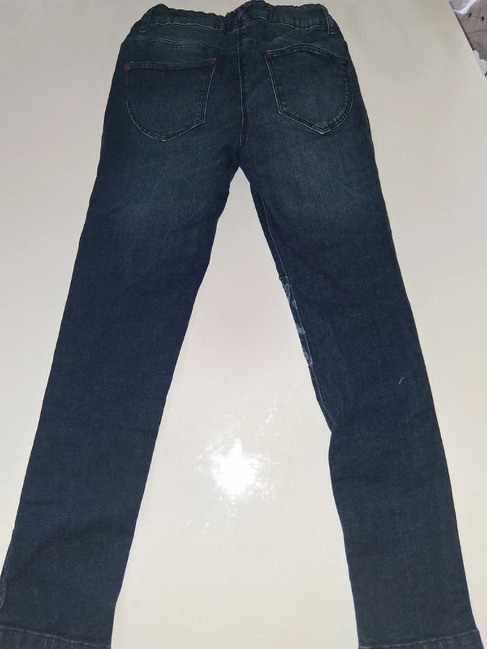 Jean bleu marine avec papillon au genou Palomino - photo numéro 2