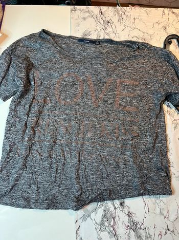 T shirt gris love