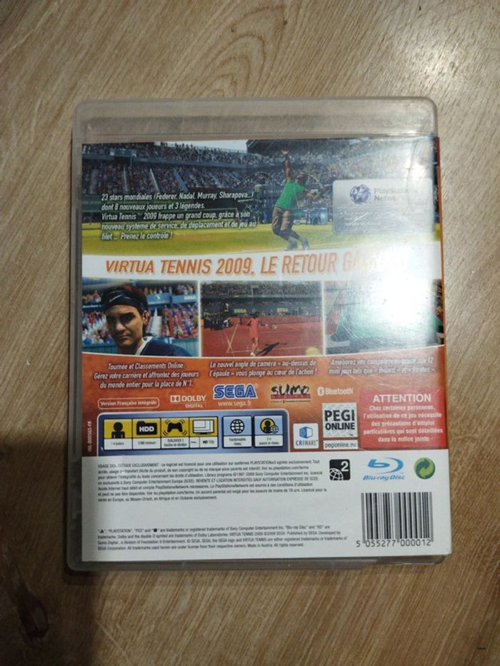 Virtua tennis 2009 ps3 - photo numéro 2