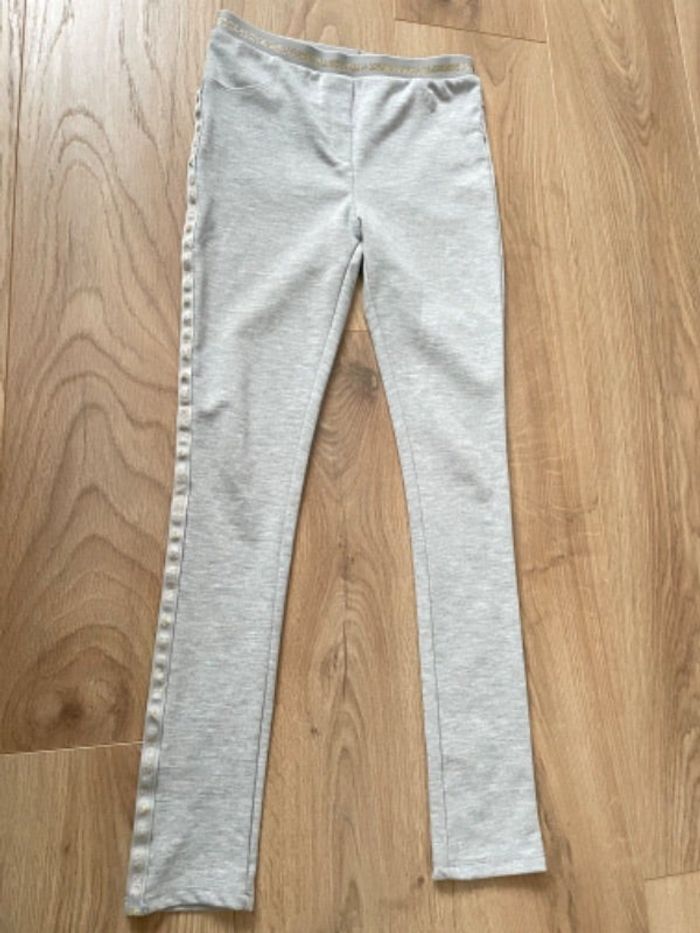Pantalon Legging gris doré fille 10 ans orchestra