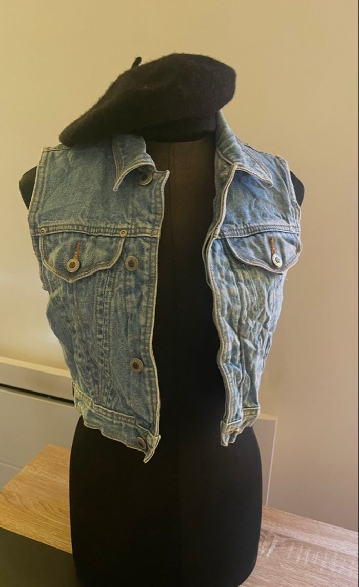 Veste en jean sans manches