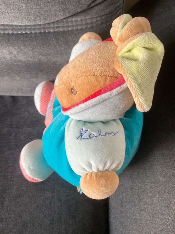 Peluche doudou lapin grelot Kaloo - photo numéro 3