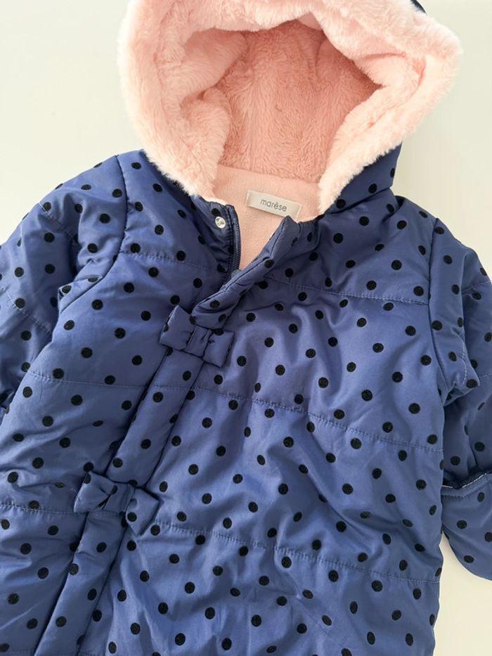 Combinaison hiver bleu marine Marese Taille 9 mois - photo numéro 2