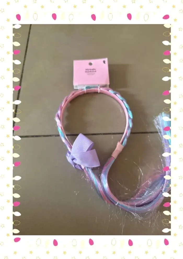 🎀 Serre-tête pastel avec mèches arc-en-ciel 🎀 - photo numéro 4