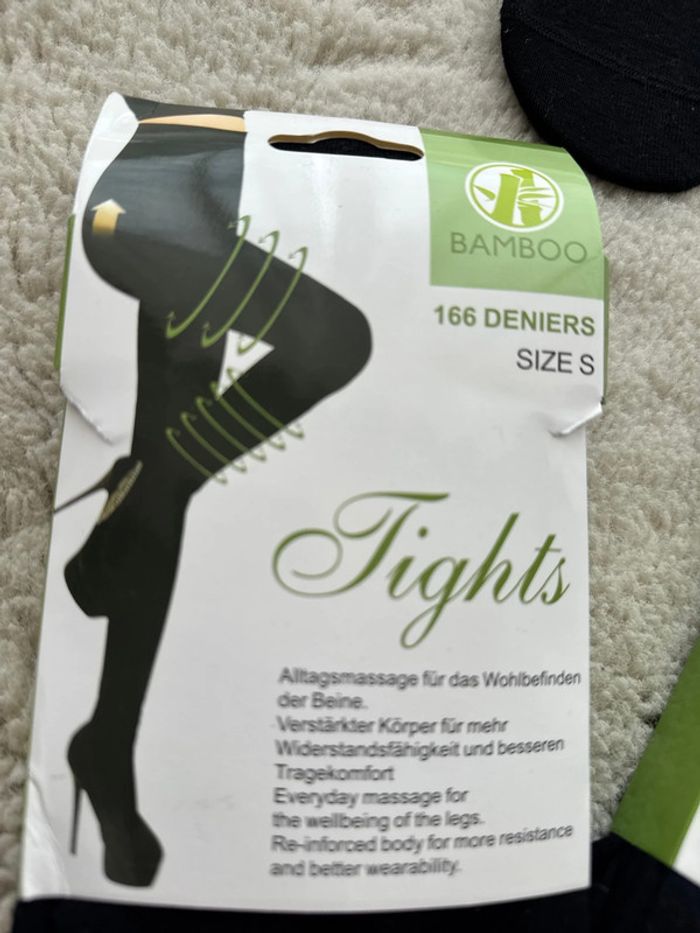 🧦Lot 2 collants bamboo - hiver - taille S- Lot Socks- T35 a 38- neuf avec étiquette - photo numéro 3
