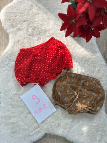 Lot de 2 shorts ~ 9 mois