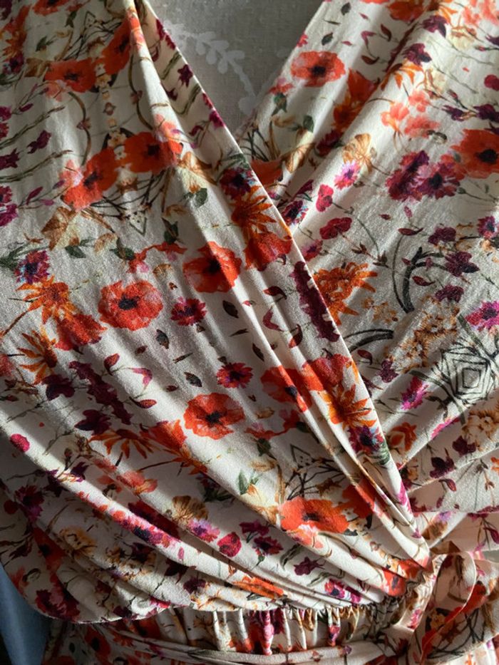 Robe manches courtes à fleurs - photo numéro 5