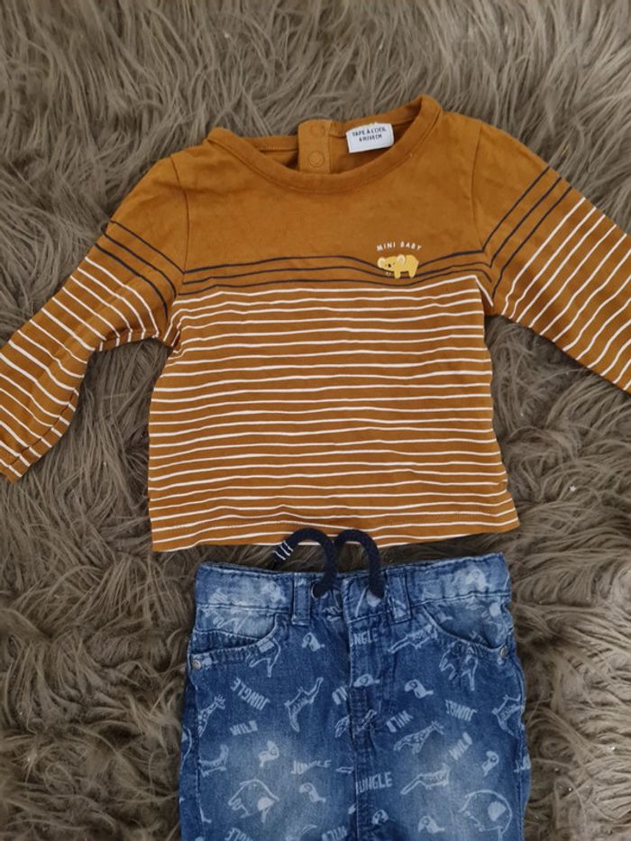 Ensemble short kiabi et tee shirt tao 6 mois - photo numéro 4