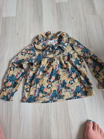 Blouse imprimé végétal taille 5 ans vertbaudet