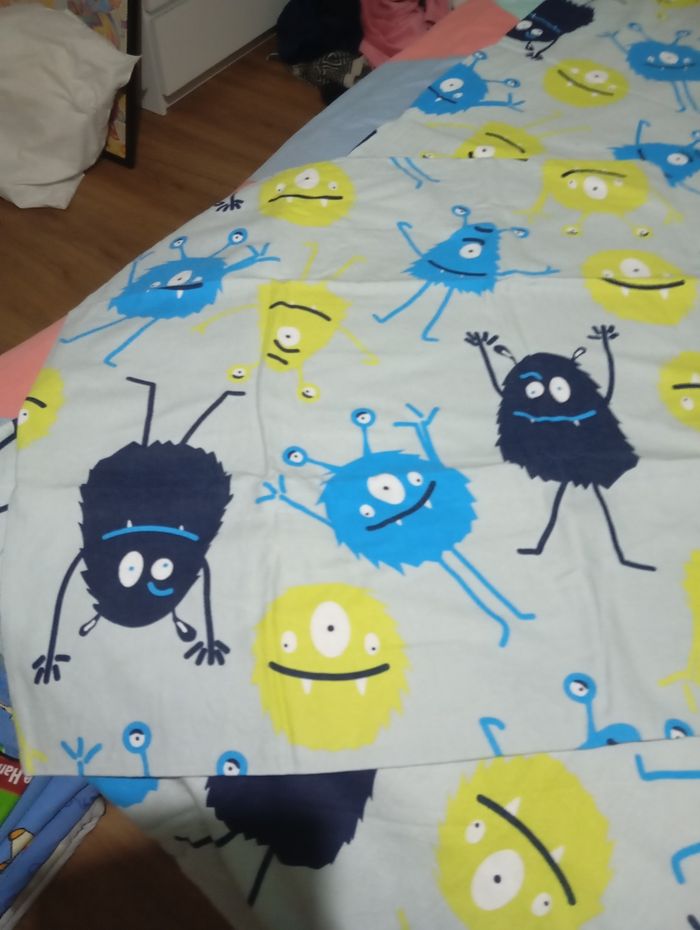 Parure de lit une personne petits monstres - photo numéro 2