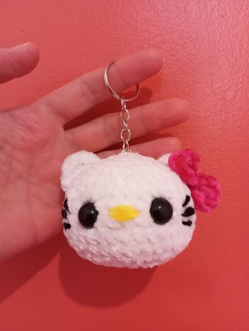 Porte-clés Hello Kitty au crochet