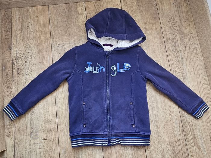 Gilet zippé très chaud bleu marine Sergent Major 6 ans