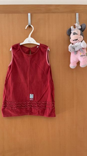 Robe baby tortue rouge en taille 2 ans