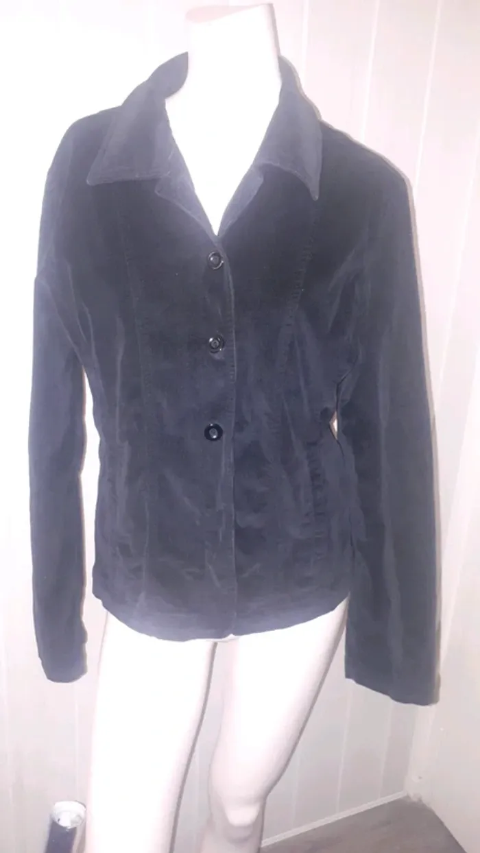 🧥Veste de velours noir 42