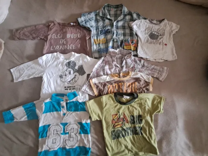 Lot de 8 Tee-shirt 6 mois