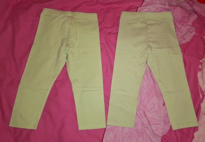 Lot de 2 leggings 3/4 fille 6ans - photo numéro 2