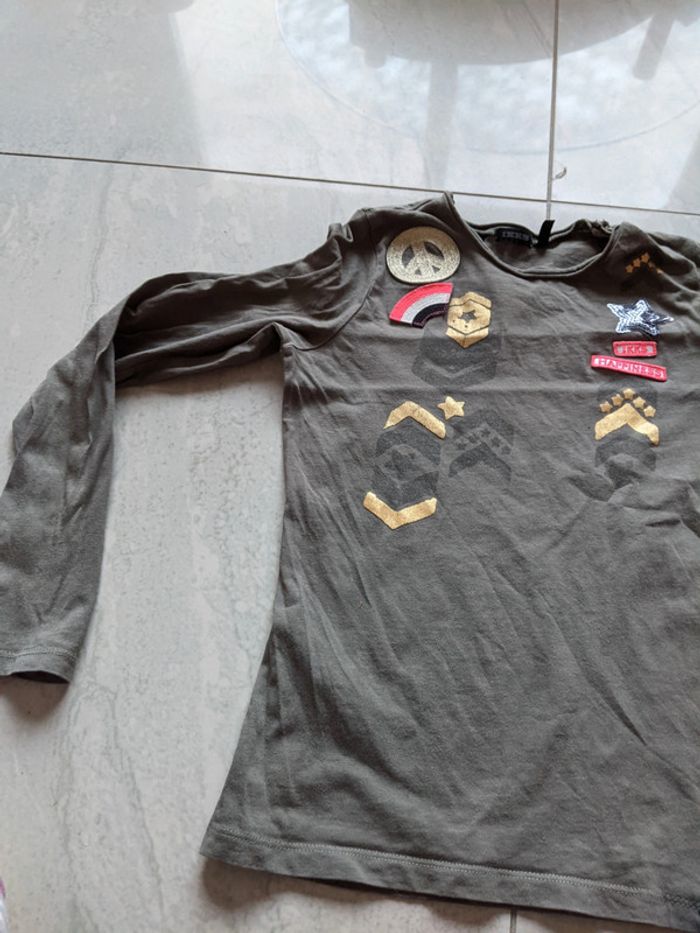 Tee shirt manches longues IKKS 10 ans - photo numéro 5