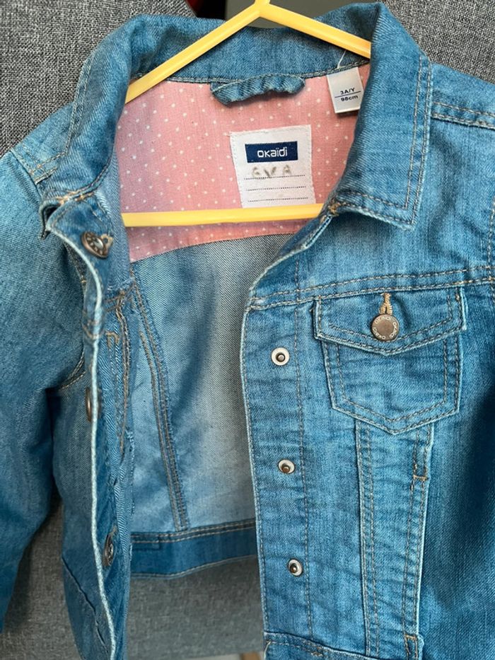 Veste en jean fille 3 ans - photo numéro 2
