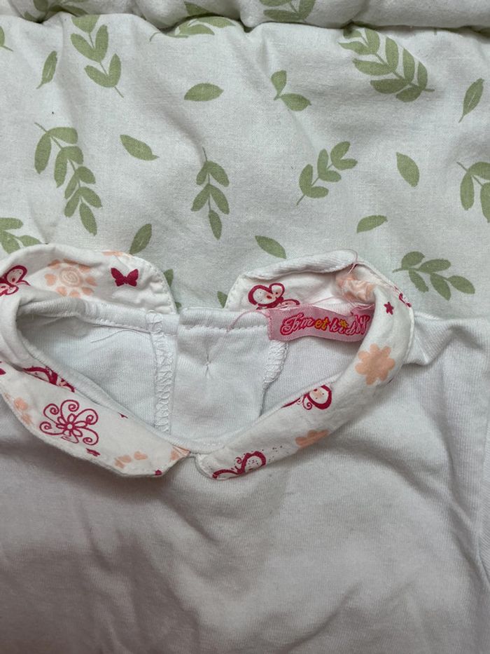 teeshirt manches courtes col polo blanc 23 mois tom et kiddy - photo numéro 4