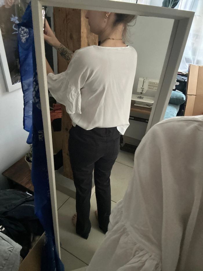 Pantalon taille 38 bleu marine Kwoman - photo numéro 2
