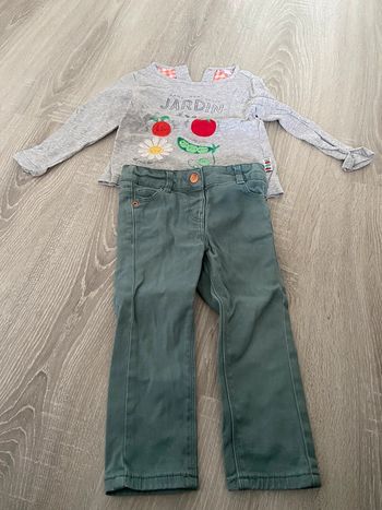 Ensemble jeans t shirt manche longue kiabi dpam 18 mois