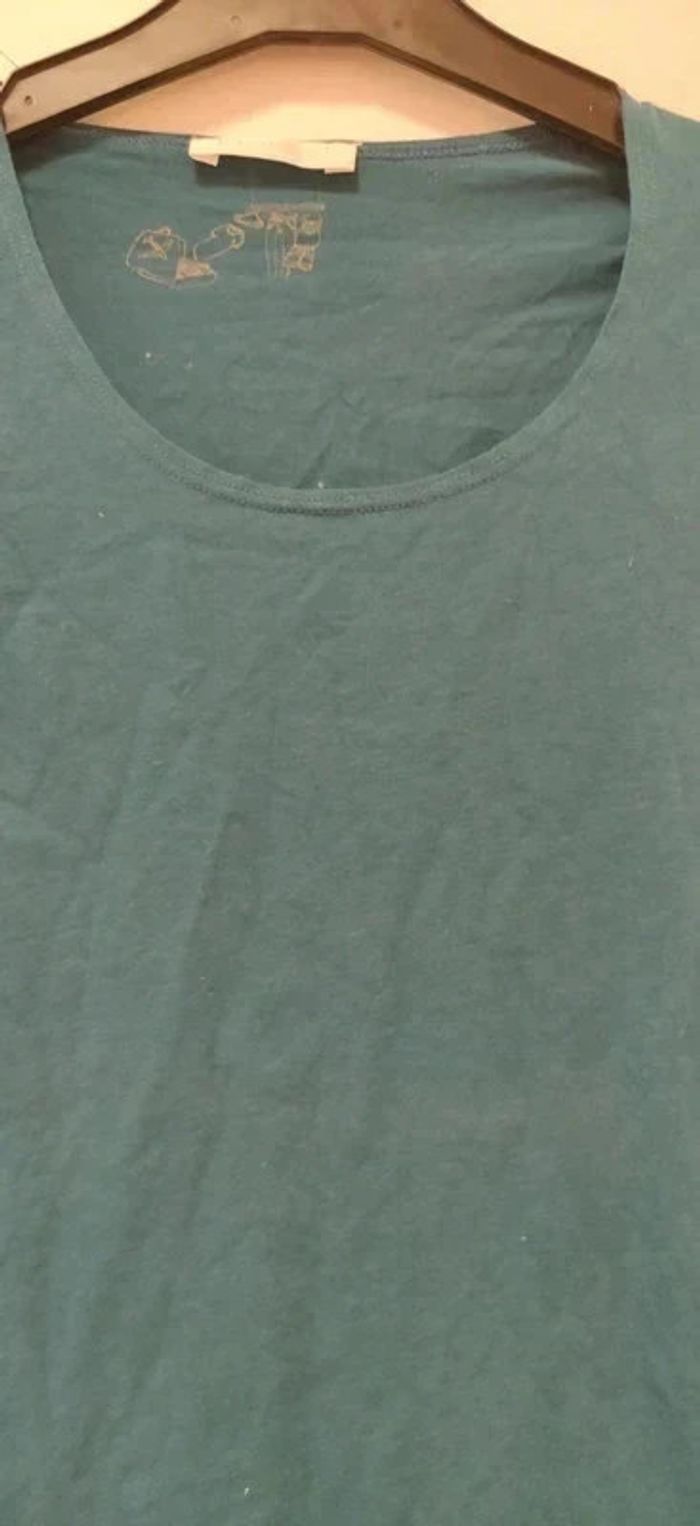 T-shirt ml vert foncé Promod 34 - photo numéro 3