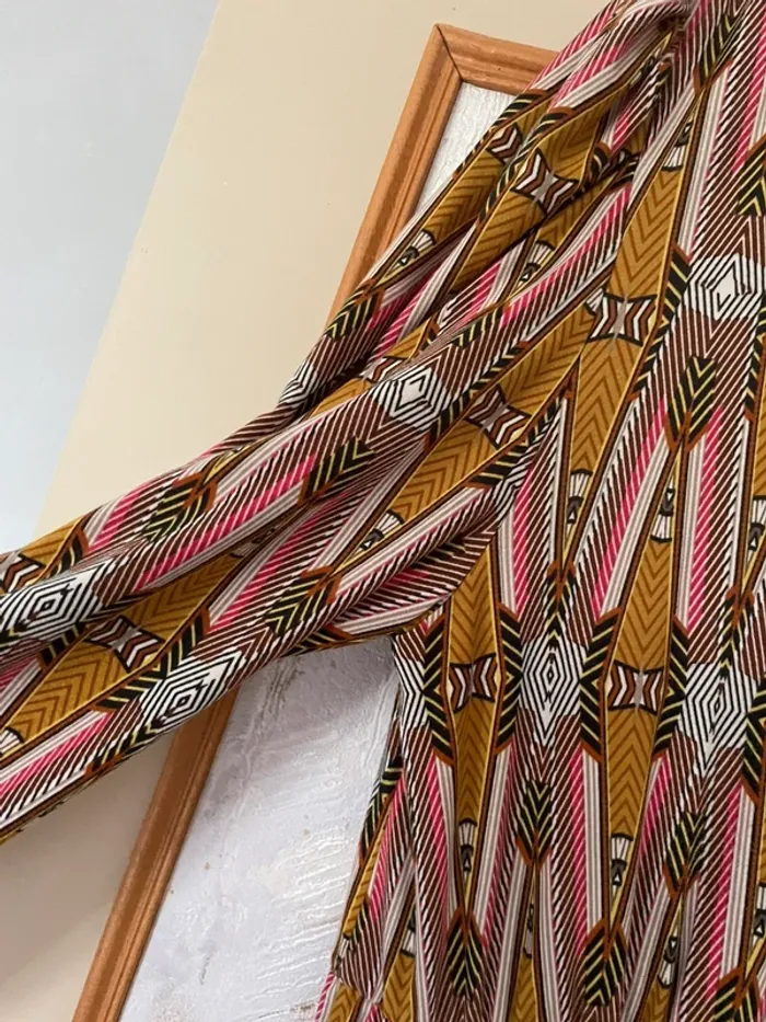 Jolie robe multicolore  manche longue - photo numéro 3