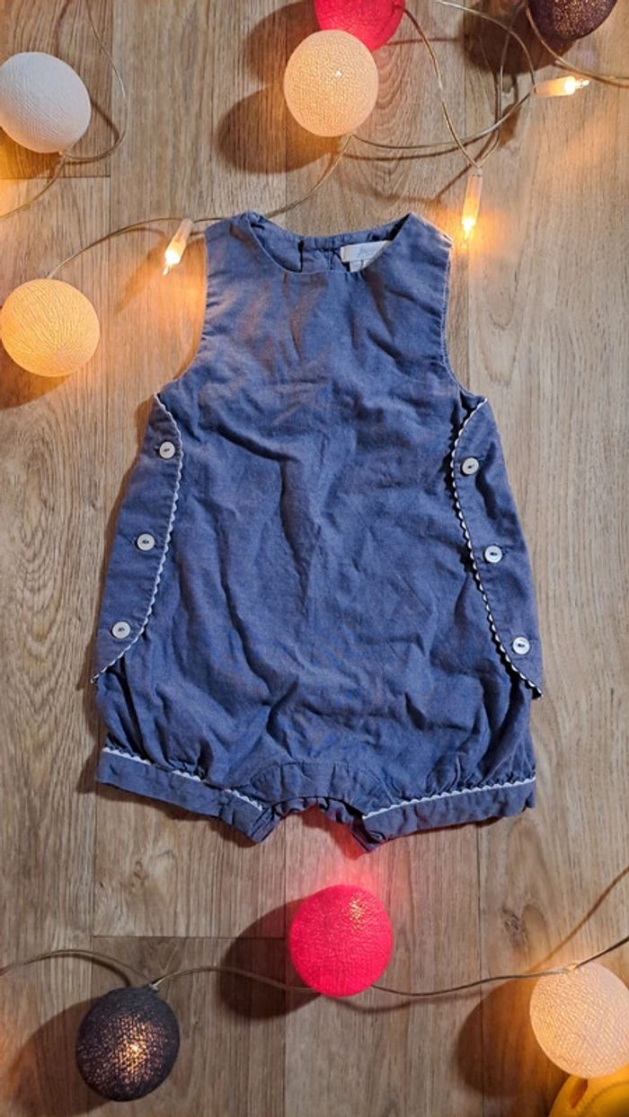Barboteuse Jacadi mixte taille 12 mois bleu/jean