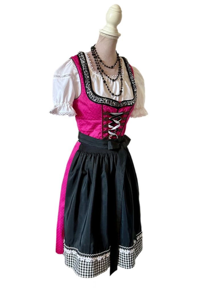 🩷🌿Robe traditionnelle autrichienne T.34 Oktoberfest Dirndl cottagecore fairycore whimsigoth dress🌿🩷 - photo numéro 4