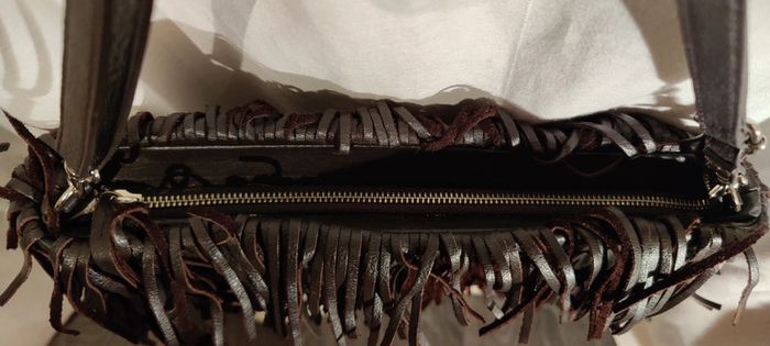 Sac Zara frange marron foncé - photo numéro 4