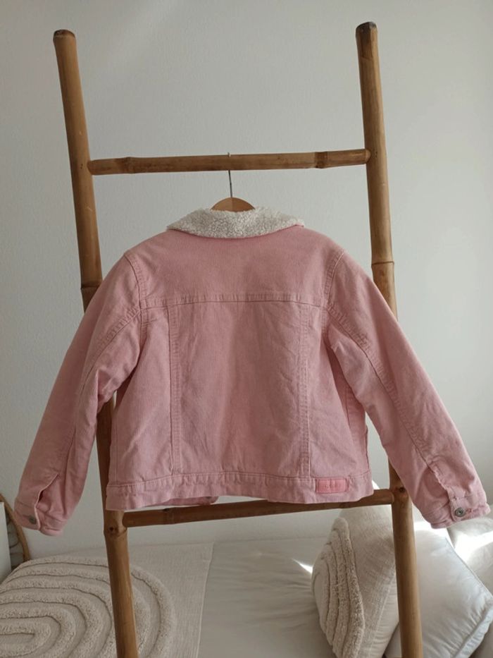 Veste en velours côtelé rose intérieur polaire Okaïdi - photo numéro 7