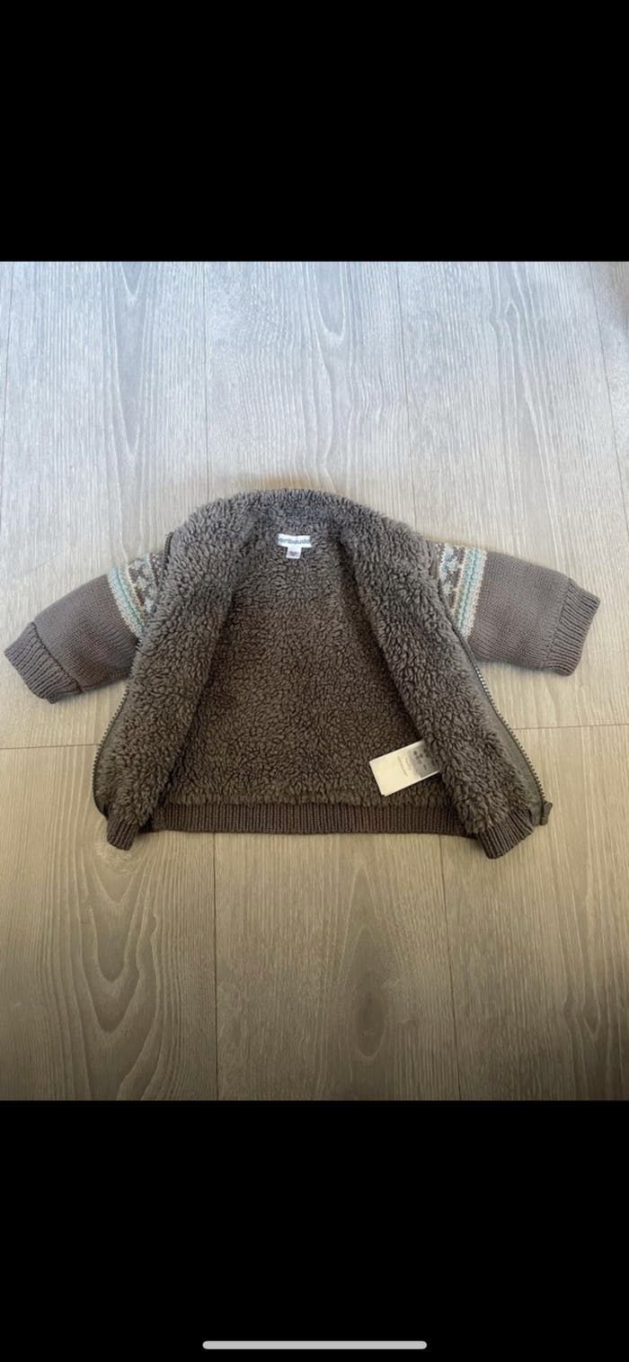 Gilet épais intérieur polaire chaud vertbaudet taille 3 mois